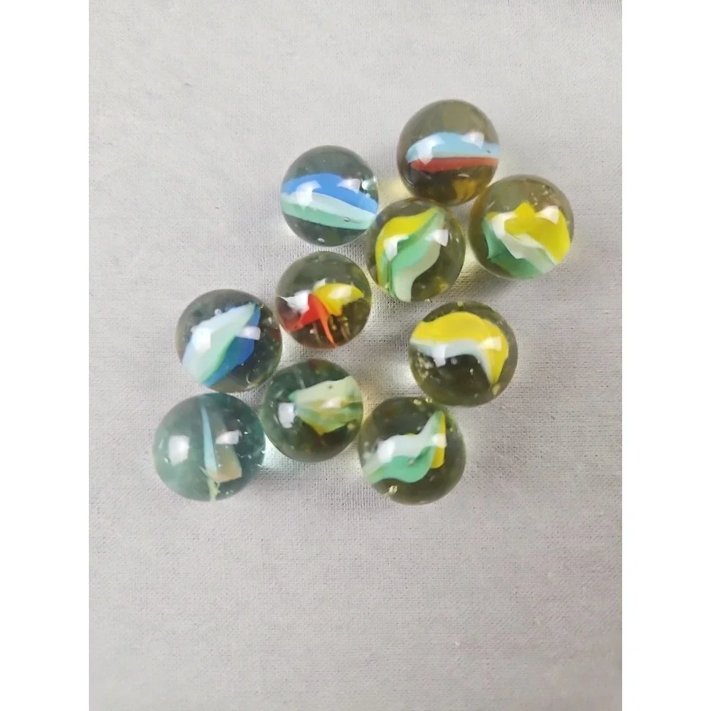 🔥Vintage Lot Of‎ 141 Cats Eye Swirl Marbles